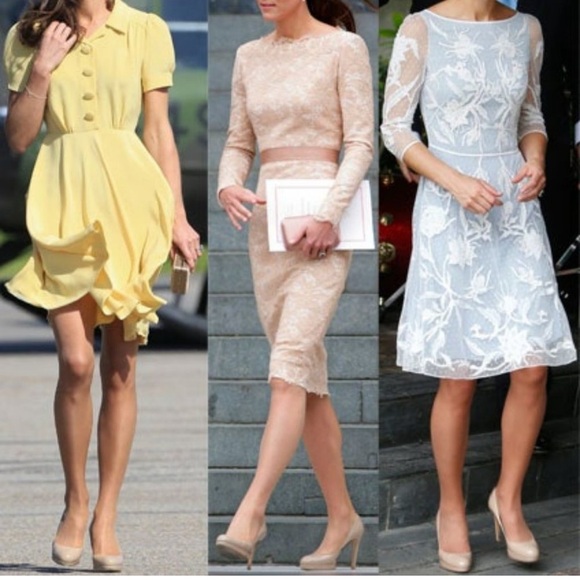 LK Bennett Beige Patent Leather Heels - Picture 4 of 12